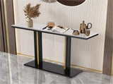 Heavy Duty Marble Entry Console Table Extra Large Sofa Table Accent Furniture V767-JJ-XZ777-BLB