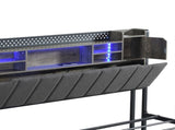 Levede Queen Bed Frame with Storage Headboard RGB LED BF1067-Q