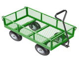 900 Lbs Steel Garden Cart on Wheels, Heavy Duty Pullable Garden Wagon Yard Cart, Outdoor Metal V952-ZXHYTCLS900BG0TN3V0