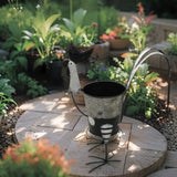 Black White Polka Dot Chook Planter 35cm V637-40490CHK