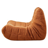 VEVOR L-Shaped Bean Bag Chair with Soft Armrests and Storage Pocket Brown V952-LXDDY3034INCT6NKCV0