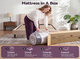 Giselle King Single Euro Top Mattress Firm Pocket Spring Edge Support MATTRESS-E-LAVENDER-35-KS