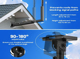 Long Arm Mount for Starlink Gen 3 Standard, Adjustable Telescoping Roof & Wall Bracket, 90&deg180&deg V1181-ZY005