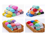 20-pack Cotton Knitting Crochet Yarn, 49m/roll, MultiColor V1237-ZY-506-0041