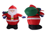 3.9ft Inflatable Santa with Gift Bag Light Polyester Easy Setup Blow Up Christmas V1294-YM0901-3115230124811