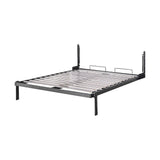 Double Wall Bed in White Space Saving Murphy Bed Kit with Black Door Handle V63-953741