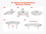 Fire Pit Heat Deflector for Solo Stove Yukon, 635 mm Bonfire Round for Wood Pit, 304 V952-HKGRZYX25YC038CGP001V0