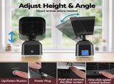 Devanti Portable Range Hood Desktop Exhaust Fan Adjustable Dual Filters Black PRH-50ML-BK