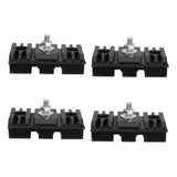 4-Pack Shockproof Rubber Pads for AC Unit Dampening, Noise Reduction, and -Resistant Base Support V1370-AZ4-10966
