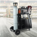 Welding Cart, 2-Tier 4 Drawers Welder Cart with 265 LBS Weight Capacity, Swivel Wheels, Tank Storage V952-ECSTHJTC265LBXFETV0