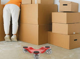 3Pcs Furniture Dolly Red Metal Moving Tool for Heavy Furniture Home Use V1370-AZ4-19903