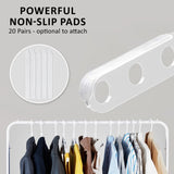 50X Plus Hanger Multiple Clothes Rack Organizer Foldable 10 Holes WHITE V274-GM-CLHANG-NS20-WH