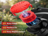 20 Pack CMZST0803 CMZST080 Weed Eater String and 4 Pcak CMZST120SC String Trimmer Spool Cap V1258-DP02-C-880