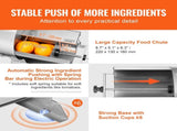 Electric Vegetable Slicer, 0-0.5"/0-12mm Thickness Adjustable Commercial Slicer Machine, Convertible V952-DDSCQPJBXG133TSLKV3