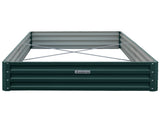 Wallaroo Garden Bed 240 x 120 x 30cm Galvanized Steel - Green GBD-BSW-2412-GN