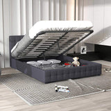 Milano Decor Eden Gas Lift Bed - Dark Grey - Single ABM-10001884