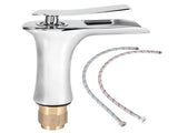 Household Lead Free Copper Basin Water Faucet Kit Hot Cold Water Tap Bathroom Accessory V1294-YM0901-3112200066411