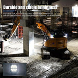 Flood60&deg LED-Worklight Search Light Additional Headlight for Ship Car SUV Truck Construction V1107-144-47209-BLK2