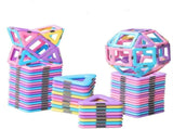 Magnetic Blocks 58PCS Upgrade Magnetic Building Blocks for Kids Magnetic Tiles 3D Magnetic Toys V1192-AZ-W-17272