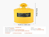 Safety Can, 19 L Type I Yellow Safety Can for Diesel with Stainless Steel Flame Arrester, V952-IXAQGHSJS5JLW7T1O001V0