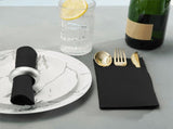 50PCS Disposable Dinner Napkins with Built-in Flatware Pocket,Prefolded Cloth Like Paper Napkins for V1370-AZ4-07926