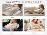 Pregnancy Pillows for Sleeping, Memory Foam Maternity Pillow Support for Back Belly HIPS, Adjustable V1107-115-56611-PNK2