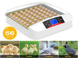 56 Eggs Automatic Incubator LED Hatching Digital Chicken Duck Poultry Hatcher AU V201-W12466585