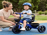 RIGO Tricycle Bike, Kids Bike with 3 wheels, basket Carbon Steel 68cm Blue KID-TRIBIKE-68-BU