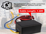 4500lb Electric Winch 12V Synthetic Rope Wireless RemoteX2 Boat Winch ATV Winch Kit Boat Winch UTV V211-AUEB-ZEEW004K