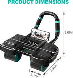 Automatic Rebound Ab Roller with Six-Point Elbow Support & Phone Holder for Home Gym Core Workout V1107-CS-LZCJFLL