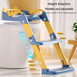 children's toilet trainer, toilet assistance ladder, portable toilet seat, PVC cushion, foldable V1102-113-40869-PNK-PVC