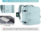 Blue Travel Backpack Cabin Bag with Dry Wet Sorting, 42 x 30 x 20 cm V1188-MS-325-0356