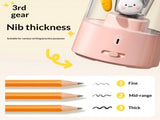 Colored Pencil Sharpener for Kids Gift, Rechargeable Electric Pencil Sharpener, Auto Stop, V1192-AZ-W-2837