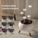 Jellyfish Smoke Ring Aroma Diffuser Humidifier, 7 Color Crack Night Light, Remote Control Timer V1265-AU-168-BAI