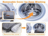 Washable Waterproof Dog Bed Sofa with Removable Cover - Orthopedic Linen Pet Pillow Bed for Small V767-P-XD2236-M-BGE
