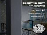 Cable Railing Post, 36" x 2" x 2" Level Deck Railing Post Without Holes, SUS304 Stainless V952-1JZLGZ91455H6Z2UHV0