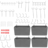 114-Piece Pegboard Accessory Set with Hooks, Organizer Bins for Efficient Workspace and Garage V1369-AZ3-W-20570