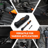 3Pc 1/4" Drive Click Torque Wrench Ratchet Socket Adaptor Extension WorkShop V465-81035