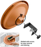 12 Inch Adjustable Bird Bath Bowl with Deck Mount, Tool Free Setup for Balcony Railing and Outdoor V1189-LC-RY-00011