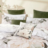 Bianca Giselle White Polyester Printed Floral Coverlet Set Single/Double V442-BCA-COVERLETS-GISELLE-WHITE-DS