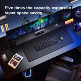 Dual Monitor Arm 360&deg Rotatable, Space-Saving Desk Mount for Dual Screens, Ideal for Aussie Home & V1107-DUAL MONITOR ARM