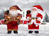 Christmas Santa Claus Dolls Standing Santa Claus Figurine Christmas Figurine Figure Decor For V1192-AZ-W-30990