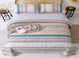 Graceful Quilted Coverlet and Pillowcases Set Timeless Beauty and Comfort - Queen size V745-MAC080467Q13U