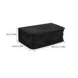 128 capacity CD-DVD storage box, rectangular CD rack manager, car CD bag for easy access V1192-AZ-W-21021