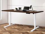 Levede Motorised Standing Desk Adjustable 140cm Walnut 1000x 1MM DH4948-140S-WHWA