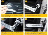 Car Door Pedal, Car Door Pedal Foot Nail U Car Door Latch Hook Pedal, With Auxiliary Pedal With V1188-MS-227-2406