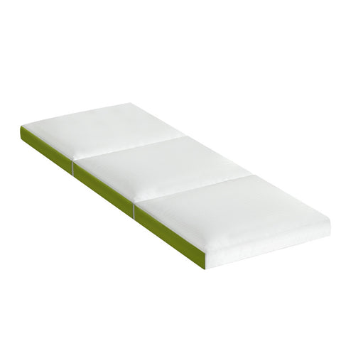 Giselle Bedding Foldable Mattress Folding Foam Trifold Green FOAM-MFM-TRIO-MES-GN