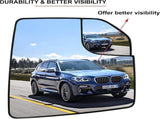 Ford F150 Right Heated Blind Spot Mirror - Convex Glass with Rear Holder FL3Z17K707A Passenger V1189-LC-AMZ-00203