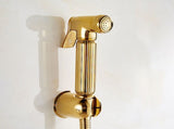 Solid Brass Wall Mount Shower Toilet Bathroom Handheld Bidet Diaper Spray Sprayer Shattaf Kit V1294-YM0722-JY03238