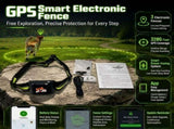 GPS Smart Pet Fence Training Collar with Wireless Boundary Control, Bluetooth App Customization, and V1341-ZY-SAAKFCTG-BLACK